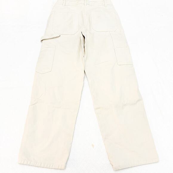 Wilfred Free Cream Carpenter Pants Denim Jeans Straight Leg Size 2 - Picture 3 of 10
